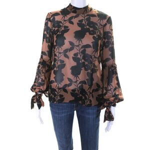 Hutch Womens Brown Myla Top Size 6 15829411